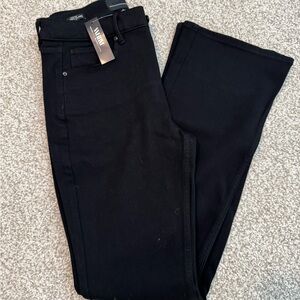 White House Black Market Women's Black Skinny Flare Jeans